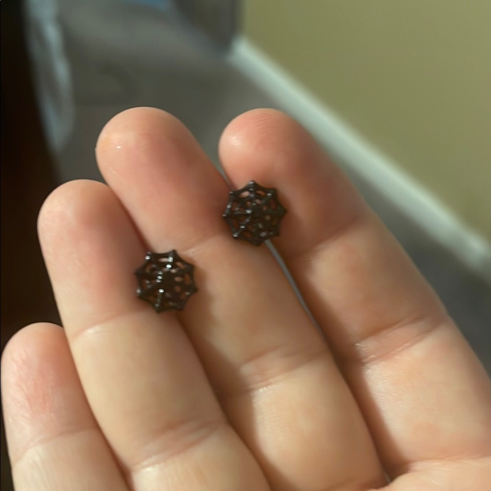 Elegant Black Stud Earrings